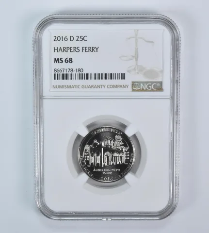 2016-D Washington Quarter ATB Harpers Ferry MS68 NGC