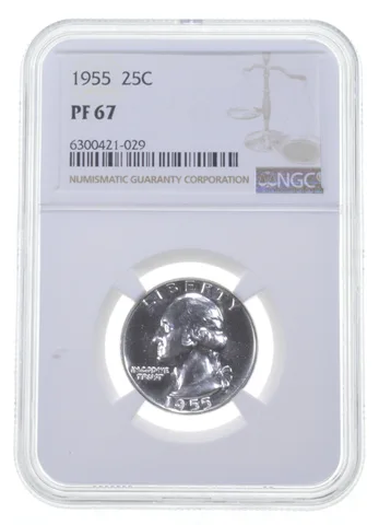 1955 Washington Quarter PF67 NGC PR Proof