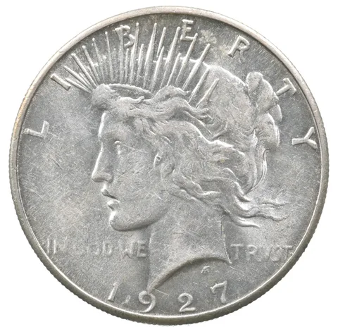 1927-S Peace Silver Dollar a7169