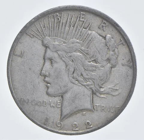 Better - 1922-D Peace Silver Dollar - 90% US Coin *681