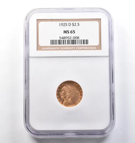 1925-D $2.50 Indian Head Gold Quarter Eagle MS65 NGC PQ *3860