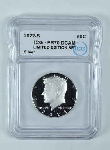 2022-S Kennedy Half Dollar Silver Limited Edition Set PR70 DCAM ICG