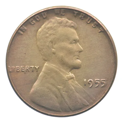 1955 Lincoln Wheat Cent Poor Man's Double Die *6422