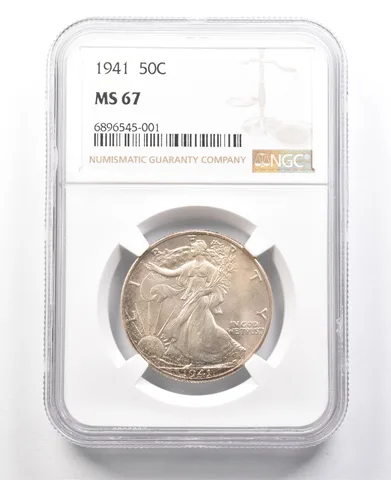 1941 Walking Liberty Half Dollar MS67 NGC a2971