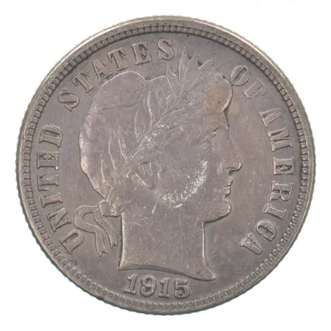 1915 Barber Dime Beautiful Tone *9532