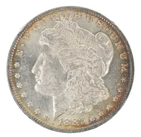 1887-O Morgan Silver Dollar Peripheral Tone *9567