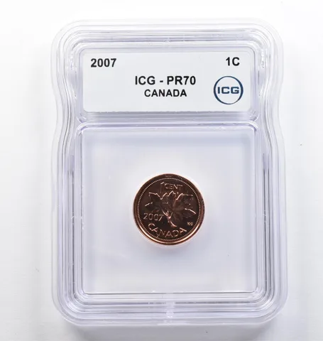 2007 Canada 1 Cent PR70 ICG *9394