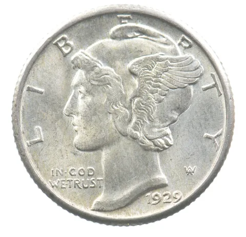 1929 Mercury Dime *6334