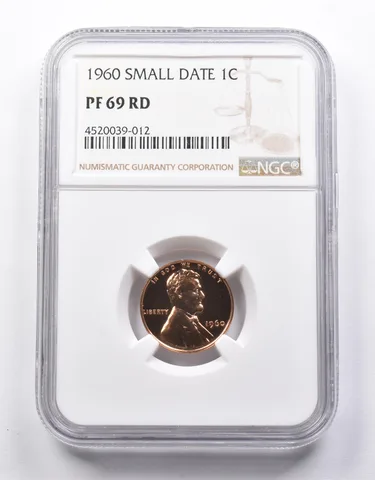PF69 RD 1960 Small Date Lincoln Memorial Cent NGC a6772