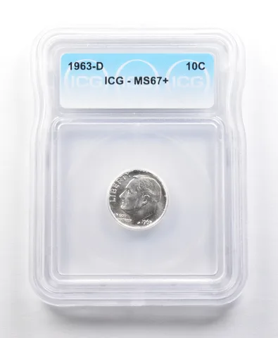 1963-D Roosevelt Dime MS67+ ICG *5591