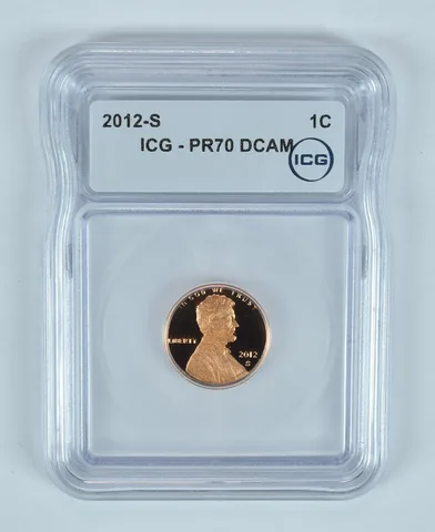 2012-S Lincoln Shield Cent PR70 DCAM ICG