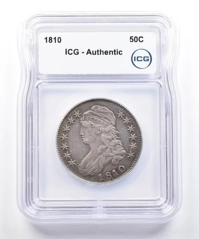 1810 Capped Bust Half Dollar Authentic ICG *1748