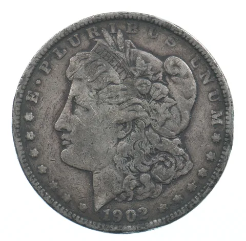 Early - 1902 Morgan Silver Dollar - 90% US Coin *417