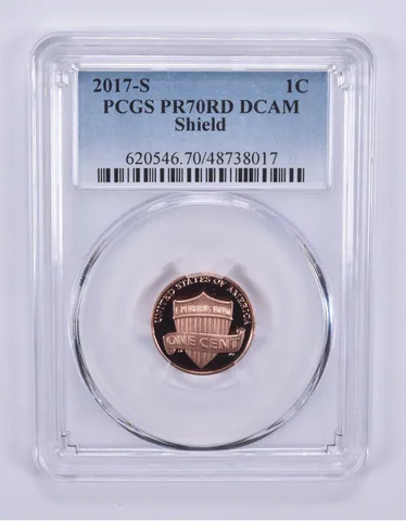 2017-S Lincoln Shield Cent PR70 RD DCAM PCGS Blue Label
