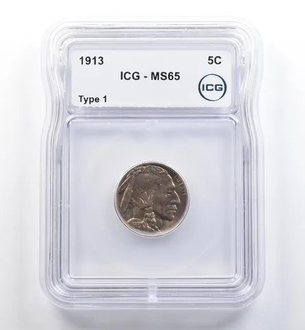 1913 Indian Head Buffalo Nickel Type 1 MS65 ICG *6415