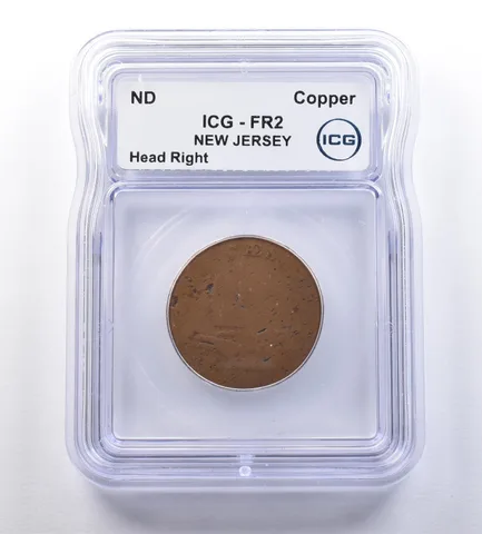 ND New Jersey Copper Head Right FR2 ICG Colonial *9164