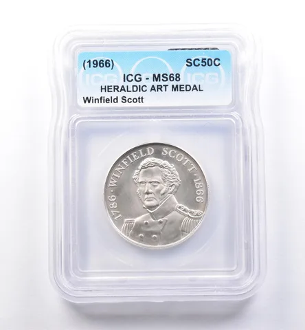 (1966) So Called Half Dollar Winfield Scott MS68 ICG *8520