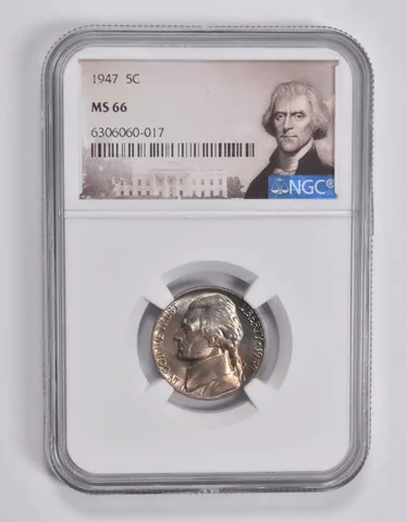 MS66 1947 Jefferson Nickel NGC *3632