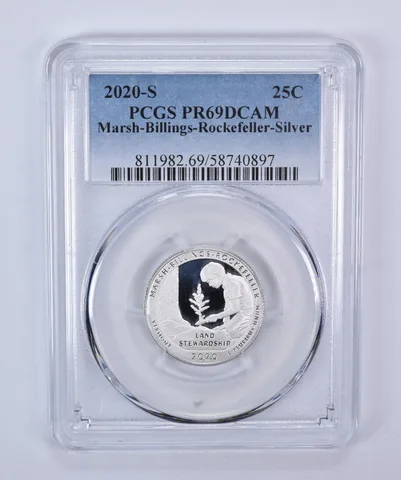 2020-S Washington Quarter ATB Silver Marsh-Billings-Rockefeller PR69 DCAM PCGS