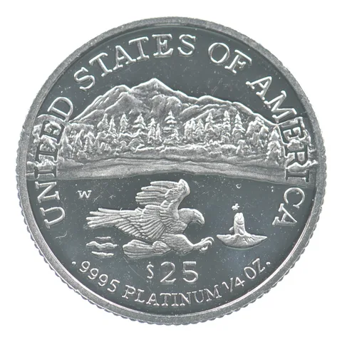 2002-W $25 Platinum Eagle 1/4 Oz Platinum PROOF *0412
