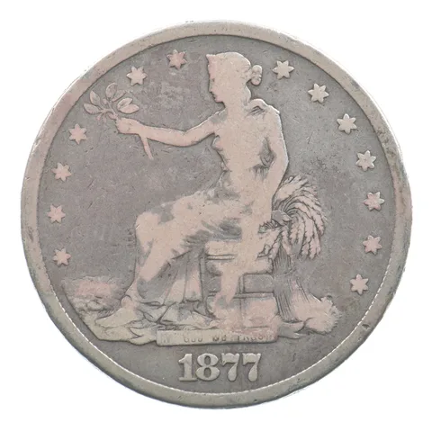 1877 Seated Liberty Trade Dollar *9442