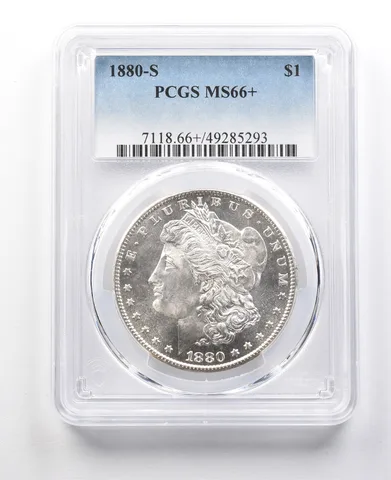 1880-S Morgan Silver Dollar MS66+ PCGS a3129