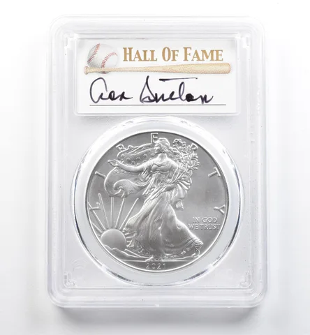 2021 American Silver Eagle Type 1 Don Sutton FDOI MS70 PCGS *9916