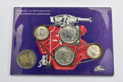 1967 Gates Mystery Car 1923/24 Peace Silver $1 1964 Kennedy Half Dollar *4749