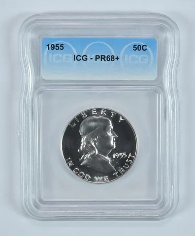 1955 Franklin Half Dollar PR68+ ICG *9151