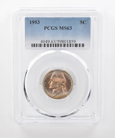 1953 Jefferson Nickel MS63 PCGS Beautiful Tone *1579