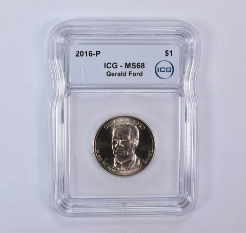 2016-P Presidential $1 Gerald Ford SMS MS68 ICG