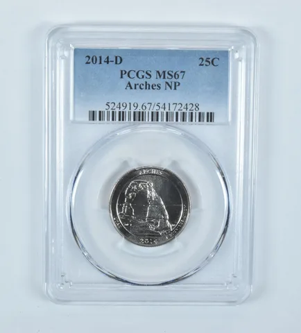 2014-D Washington Quarter ATB Arches MS67 PCGS