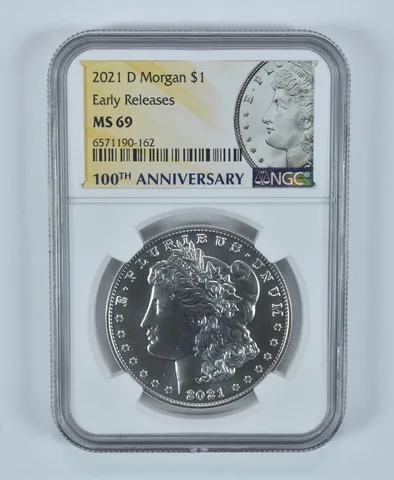 2021-D Morgan Silver Dollar Early Releases MS69 NGC Special Label