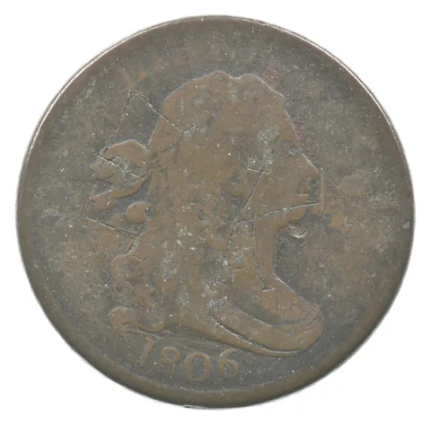 1806 Draped Bust Half Cent Small *4301