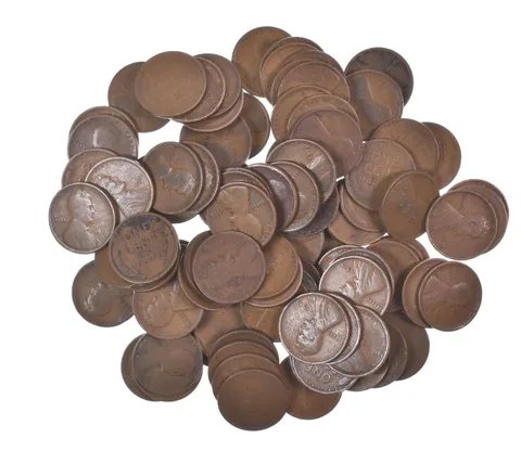 Lot of 100 1910-1919 Lincoln Wheat Cents - 2 Rolls - Collection *579