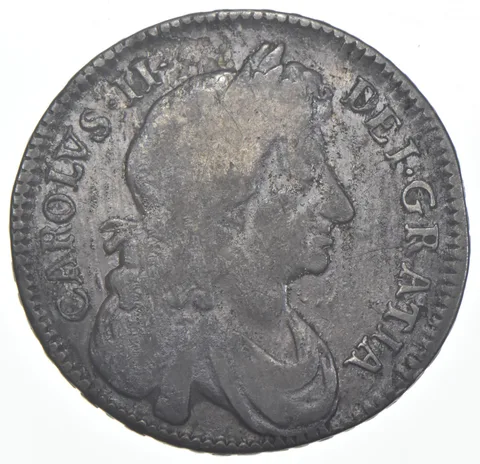 1676 Great Britain Half Crown a8143