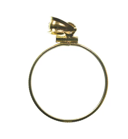 14K 21.59mm Gold Filled $5 Gold Half Eagle Coin Bezel Pendant Frame Edge *1317