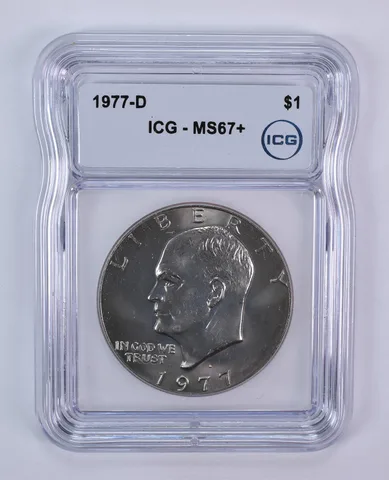 1977-D Eisenhower $1 MS67+ ICG