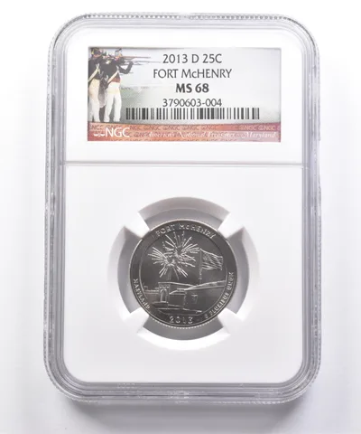 2013-D Washington Quarter Fort McHenry MS68 NGC *7332