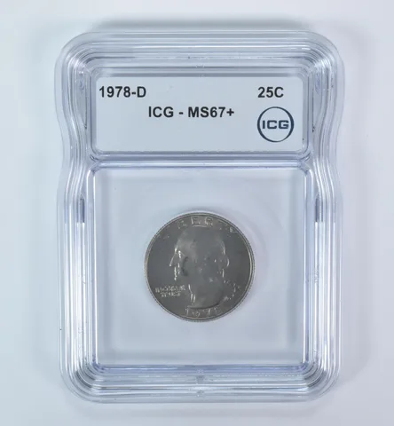 1978-D Washington Quarter MS67+ ICG