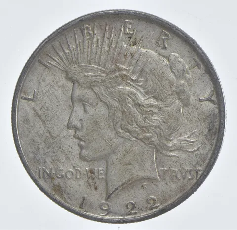 Better - 1922 Peace Silver Dollar - 90% US Coin *701