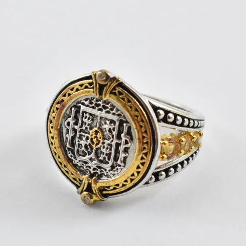 1784 El Cazador Signet Ring Real Pirate Treasure *4739