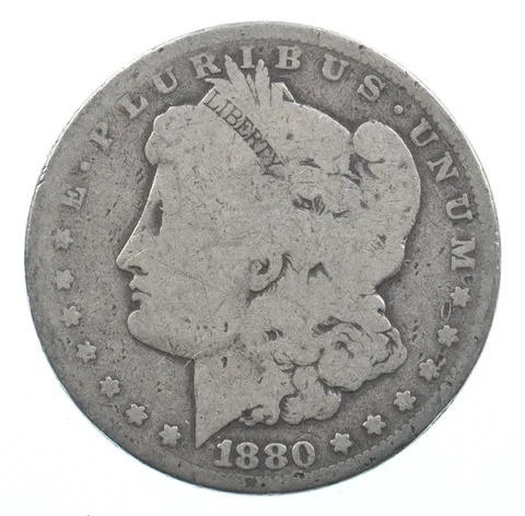 Early - 1880 Morgan Silver Dollar - 90% US Coin *693