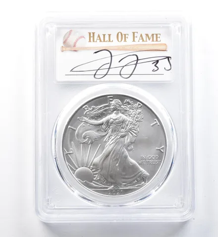 2021 (P) American Silver Eagle Type 1 Frank Thomas FDOI MS70 PCGS a1217