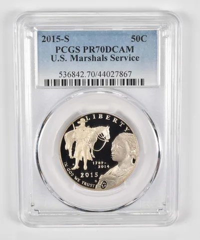 2015-S US Marshals Service Commemorative Half Dollar PR70 PCGS