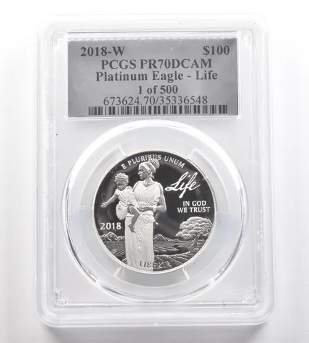 2018-W $100 American Platinum Eagle Life 1 Oz PR70 DCAM PCGS *4300