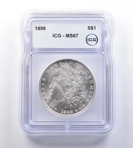 1898 Morgan Silver Dollar MS67 ICG *9163
