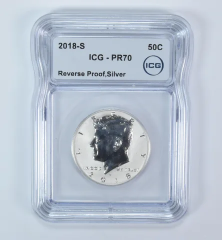 2018-S Kennedy Half Dollar Silver Reverse PR70 ICG