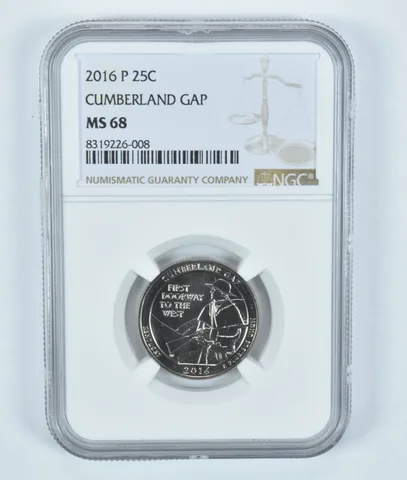 2016-P Washington Quarter Cumberland Gap ATB MS68 NGC