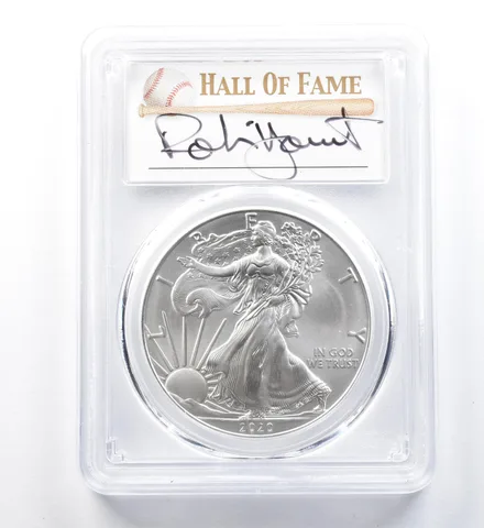 2020 American Silver Eagle Robin Yount FDOI MS70 PCGS a1283